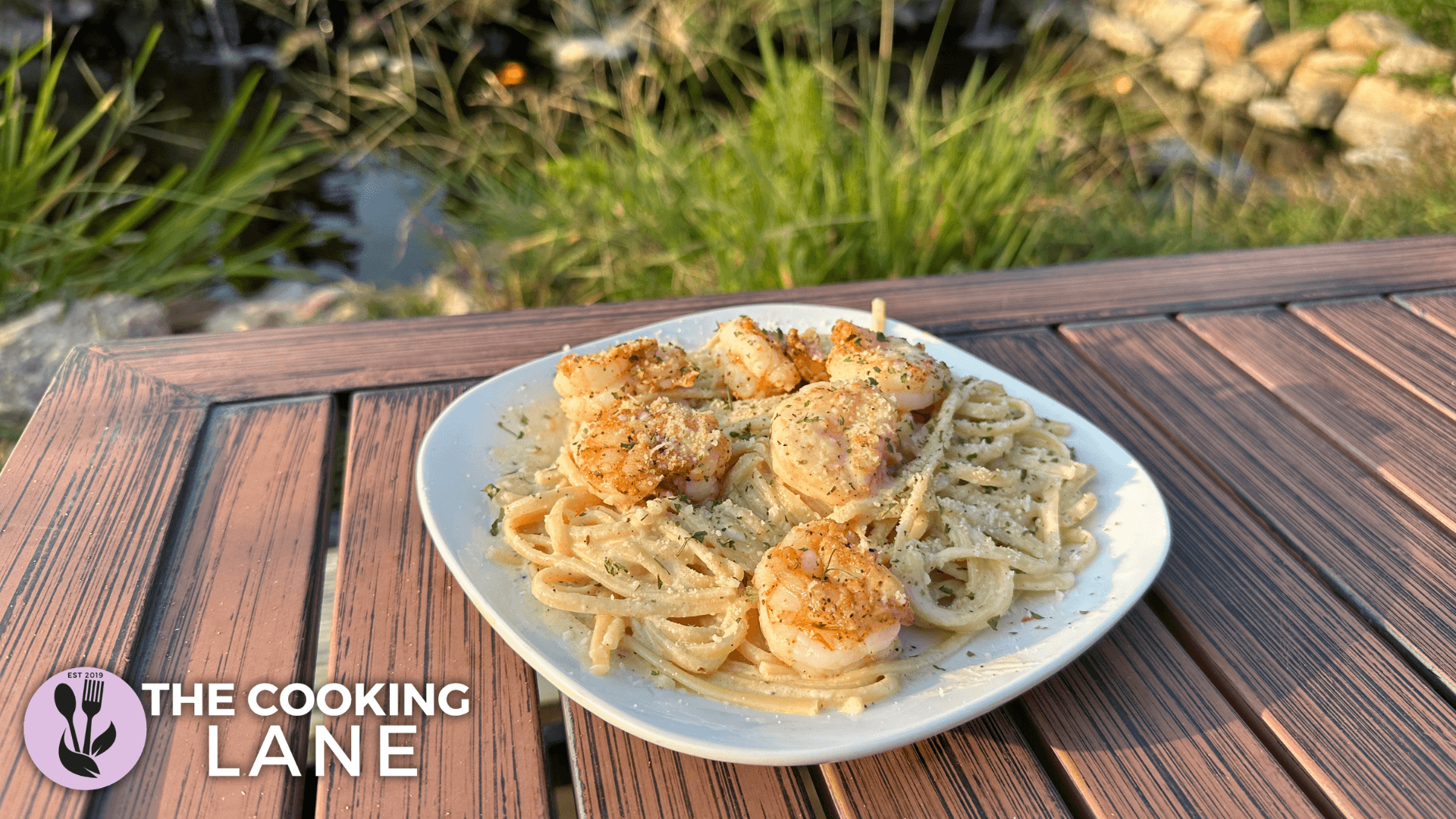 The Cooking Lane Creamy Garlic Shrimp Pasta Recipe